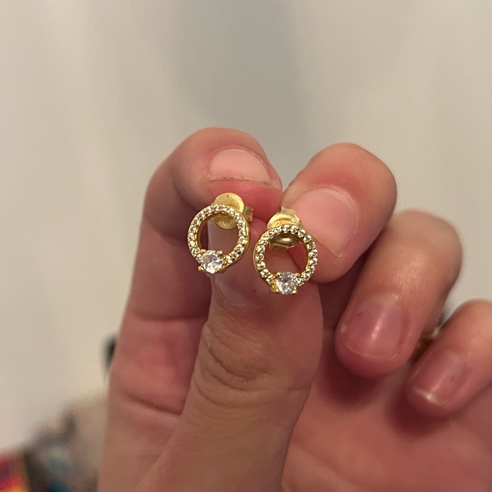 Adorable circle earrings